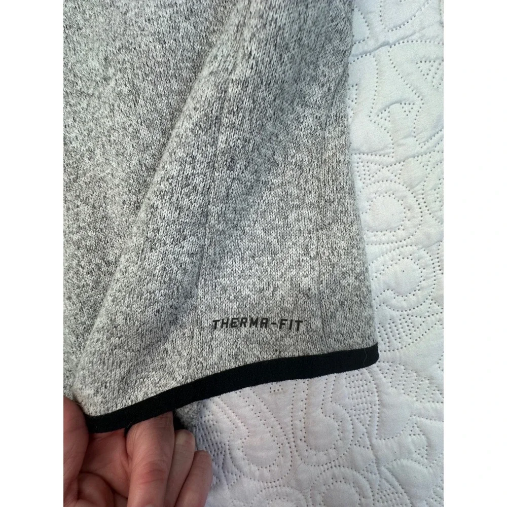 Nike Tech Fleece Knit Full Zip Jacket Grey Black Trim 806983-063 Womens Medium